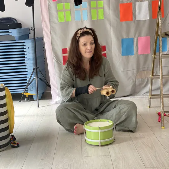Keeping the beat on a drum